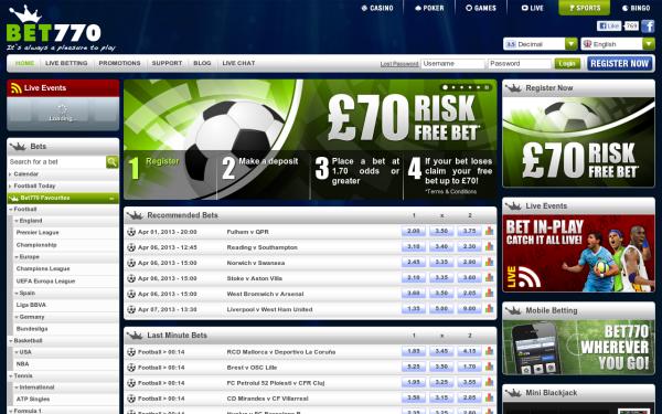 Официальный сайт БК Bet770!