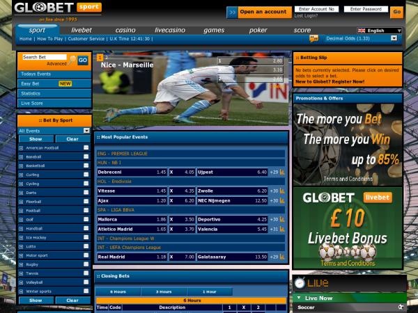 Официальный сайт БК GloBet!