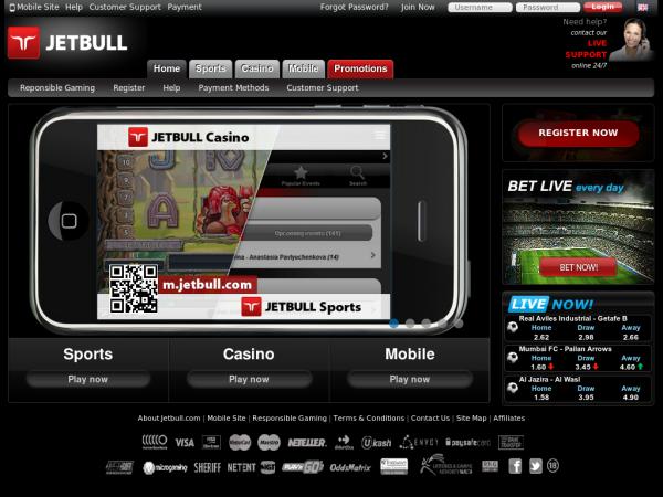 Официальный сайт БК JetBull!