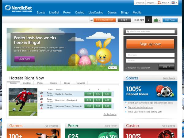 Официальный сайт БК NordicBet!