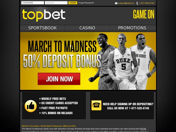 Официальный сайт БК TopBet!